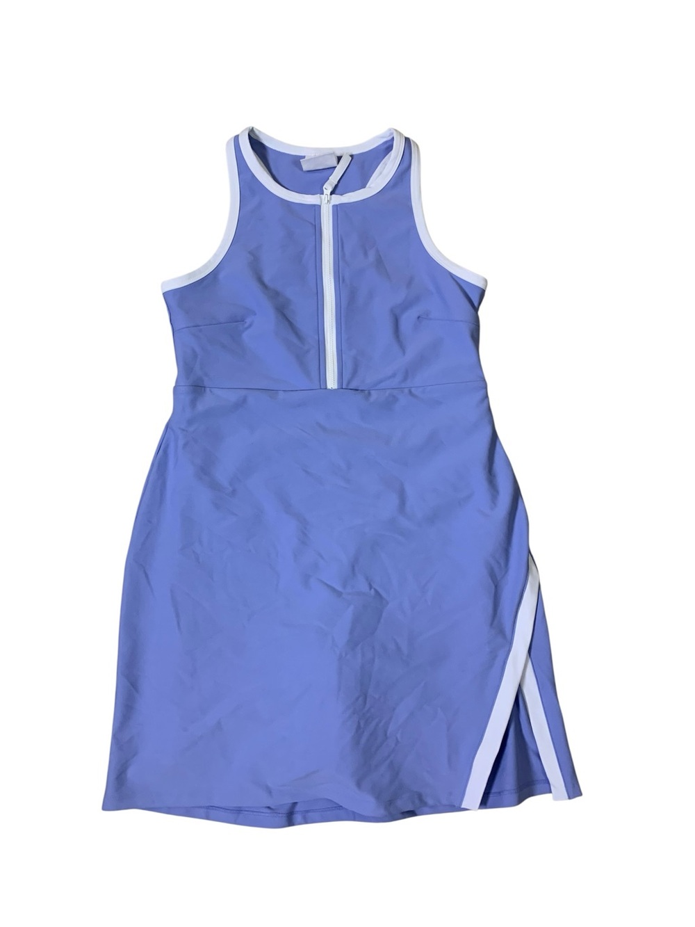 Sage Collective Blue Athletic Tennis Dress Built In Shorts Zip Front M